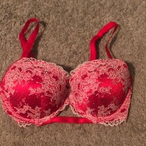 Victoria's Secret Red Lace Bra